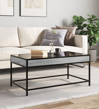 Couchtisch mit Infinity-LED Grau Sonoma 90x50x41 cm