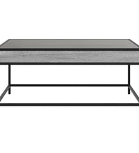 Couchtisch mit Infinity-LED Grau Sonoma 90x50x41 cm