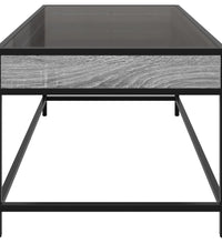 Couchtisch mit Infinity-LED Grau Sonoma 90x50x41 cm