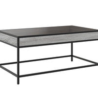 Couchtisch mit Infinity-LED Grau Sonoma 90x50x41 cm