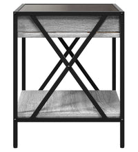 Couchtisch mit Infinity-LED Grau Sonoma 40x40x49 cm