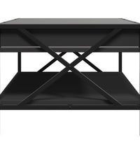 Couchtisch mit Infinity-LED Schwarz 90x50x38 cm