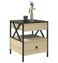 Couchtisch mit Infinity-LED Sonoma-Eiche 40x40x51 cm