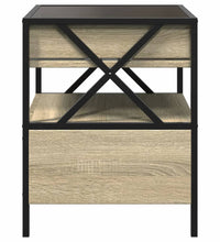 Couchtisch mit Infinity-LED Sonoma-Eiche 40x40x51 cm