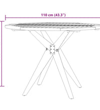 5-tlg. Garten-Essgruppe Massivholz Akazie