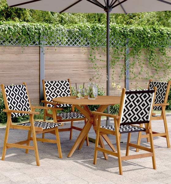 5-tlg. Garten-Essgruppe Massivholz Akazie