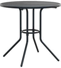 Gartenstuhl-Set 3-tlg. Stapelbar Pulverbeschichteter Stahl