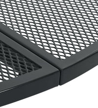 Gartenstuhl-Set 3-tlg. Stapelbar Pulverbeschichteter Stahl