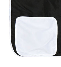 Kinderhochbett mit Tunnel Weiß & Schwarz 80x200 cm Kiefernholz