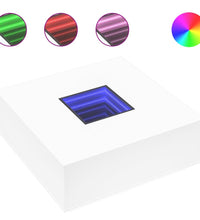 Couchtisch mit Infinity-LED Weiß 100x100x40 cm