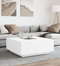 Couchtisch mit Infinity-LED Weiß 100x100x40 cm