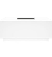 Couchtisch mit Infinity-LED Weiß 100x100x40 cm