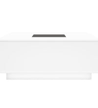 Couchtisch mit Infinity-LED Weiß 100x100x40 cm