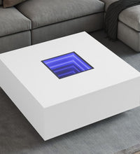 Couchtisch mit Infinity-LED Weiß 100x100x40 cm
