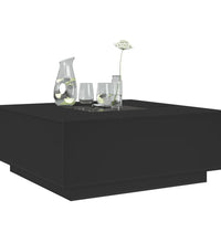 Couchtisch mit Infinity-LED Schwarz 100x100x40 cm