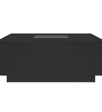 Couchtisch mit Infinity-LED Schwarz 100x100x40 cm