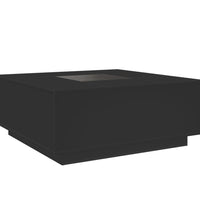 Couchtisch mit Infinity-LED Schwarz 100x100x40 cm