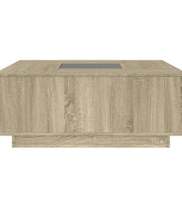 Couchtisch mit Infinity-LED Sonoma-Eiche 100x100x40 cm