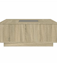 Couchtisch mit Infinity-LED Sonoma-Eiche 100x100x40 cm