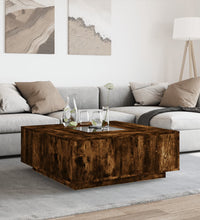 Couchtisch mit Infinity-LED Räuchereiche 100x100x40 cm