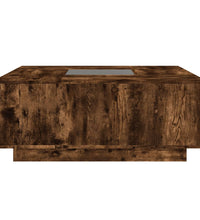 Couchtisch mit Infinity-LED Räuchereiche 100x100x40 cm