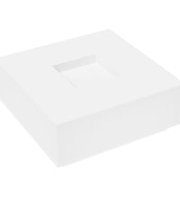 Couchtisch Weiß 100x100x40 cm Holzwerkstoff