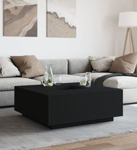 Couchtisch Schwarz 100x100x40 cm Holzwerkstoff