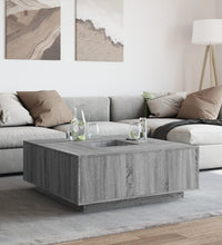 Couchtisch Grau Sonoma 100x100x40 cm Holzwerkstoff