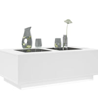 Couchtisch mit Infinity-LED Weiß 116x69x40 cm