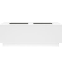 Couchtisch mit Infinity-LED Weiß 116x69x40 cm