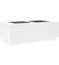 Couchtisch mit Infinity-LED Weiß 116x69x40 cm