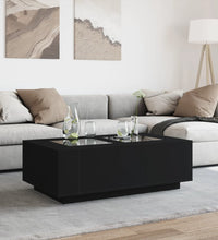 Couchtisch mit Infinity-LED Schwarz 116x69x40 cm