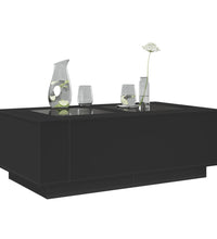 Couchtisch mit Infinity-LED Schwarz 116x69x40 cm