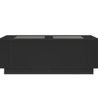 Couchtisch mit Infinity-LED Schwarz 116x69x40 cm