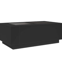 Couchtisch mit Infinity-LED Schwarz 116x69x40 cm