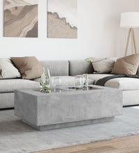 Couchtisch mit Infinity-LED Betongrau 116x69x40 cm