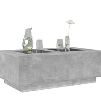 Couchtisch mit Infinity-LED Betongrau 116x69x40 cm