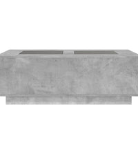 Couchtisch mit Infinity-LED Betongrau 116x69x40 cm