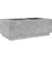 Couchtisch mit Infinity-LED Betongrau 116x69x40 cm