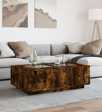 Couchtisch mit Infinity-LED Räuchereiche 116x69x40 cm