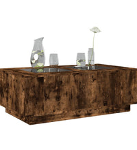 Couchtisch mit Infinity-LED Räuchereiche 116x69x40 cm