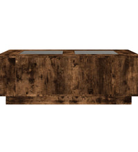 Couchtisch mit Infinity-LED Räuchereiche 116x69x40 cm