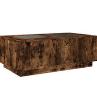 Couchtisch mit Infinity-LED Räuchereiche 116x69x40 cm