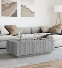 Couchtisch mit Infinity-LED Grau Sonoma 116x69x40 cm