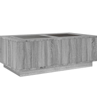 Couchtisch mit Infinity-LED Grau Sonoma 116x69x40 cm