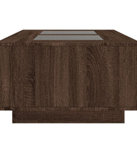 Couchtisch mit Infinity-LED Braun Eichen-Optik 116x69x40 cm