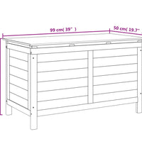 Gartentruhe 99x50x56,5 cm Massivholz Tanne