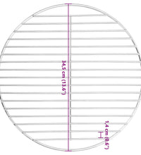 Grillrost Rund Ø34,5 cm 304 Edelstahl