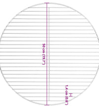 Grillrost Rund Ø50 cm 304 Edelstahl