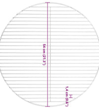 Grillrost Rund Ø54 cm 304 Edelstahl